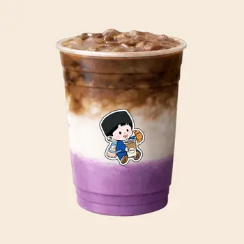 Taro Dirty Latte